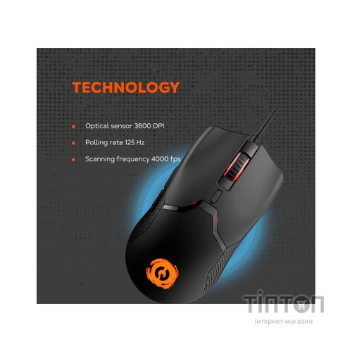 Мишка Canyon GM-116 Carver USB Black (CND-SGM116)