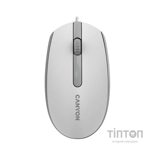 Мишка Canyon M-10 USB White Grey (CNE-CMS10WG)