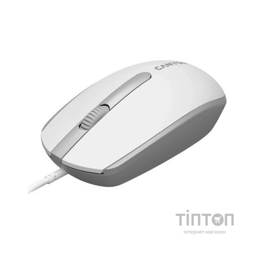 Мишка Canyon M-10 USB White Grey (CNE-CMS10WG)