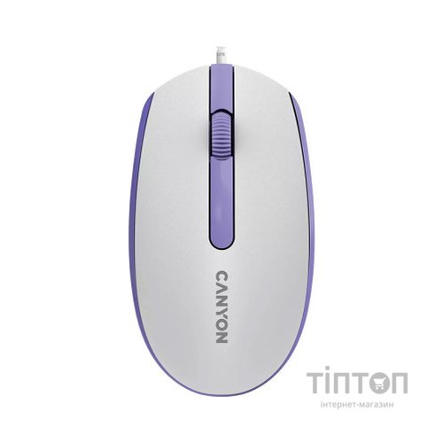 Мишка Canyon M-10 USB White Lavender (CNE-CMS10WL)