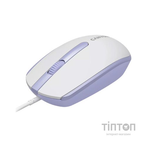 Мишка Canyon M-10 USB White Lavender (CNE-CMS10WL)