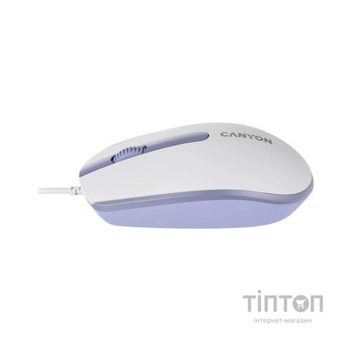 Мишка Canyon M-10 USB White Lavender (CNE-CMS10WL)