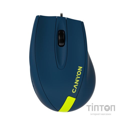 Мишка Canyon M-11 USB Blue/Yellow (CNE-CMS11BY)