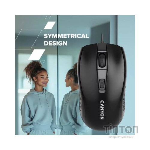 Мишка Canyon M-4 USB Black (CNE-CMS4)