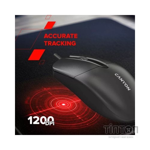 Мишка Canyon M-5 USB Black (CNE-CMS5)