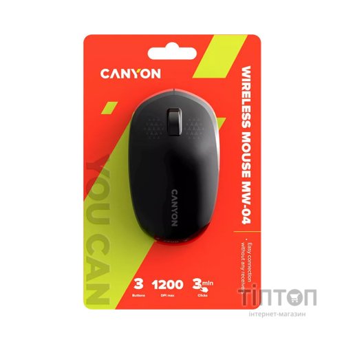 Мишка Canyon MW-04 Bluetooth Black (CNS-CMSW04B)