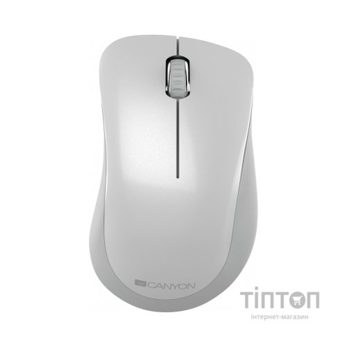 Мишка Canyon MW-11 Wireless Pixart White Grey (CNE-CMSW11PW)