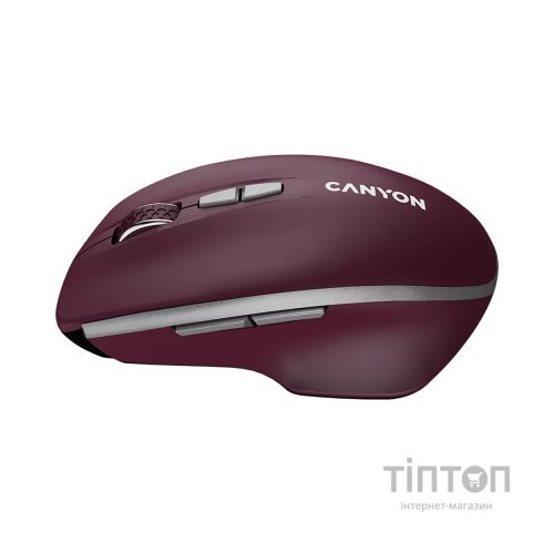 Мишка Canyon MW-21 Wireless Blue LED Burgundy (CNS-CMSW21BR)