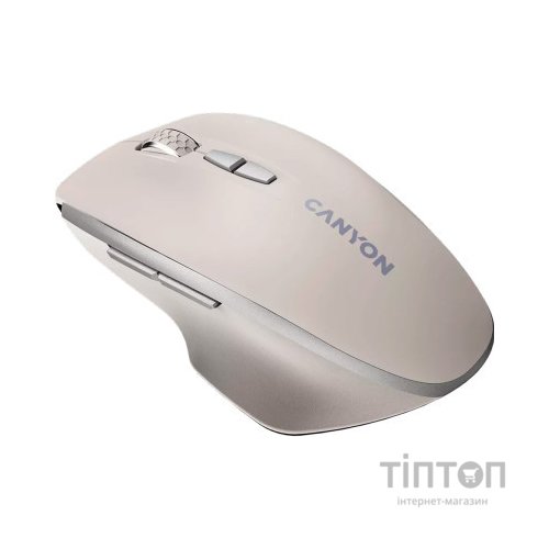 Мишка Canyon MW-21 Wireless Blue LED Cosmic Latte (CNS-CMSW21CL)