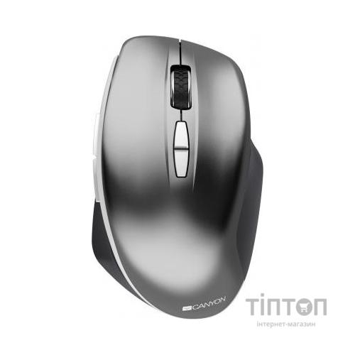 Мишка Canyon MW-21 Wireless Blue LED Dark gray (CNS-CMSW21DG)