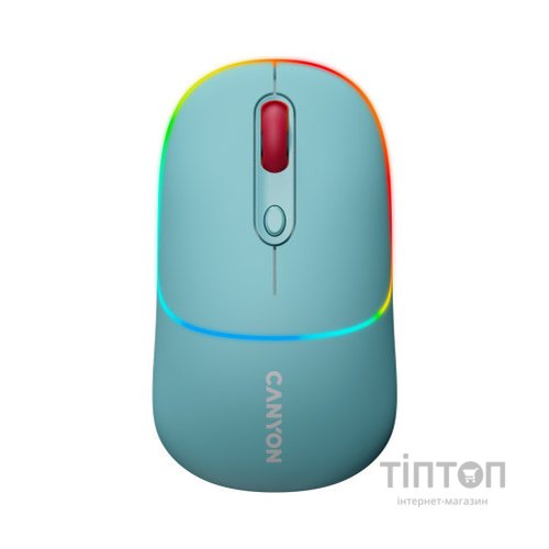 Мишка Canyon MW-22 Dual Band RGB Wireless Dark Cyan (CNS-CMSW22DC)