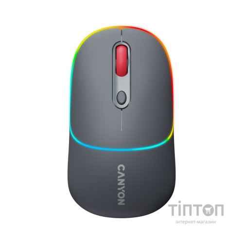 Мишка Canyon MW-22 Dual Band RGB Wireless Dark Grey (CNS-CMSW22DG)