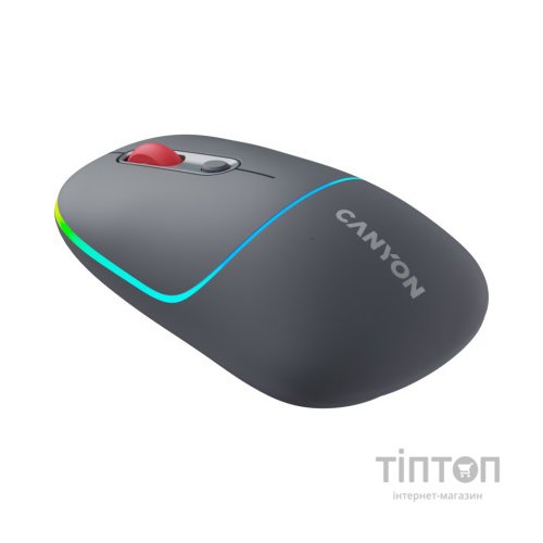 Мишка Canyon MW-22 Dual Band RGB Wireless Dark Grey (CNS-CMSW22DG)