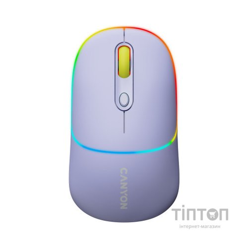 Мишка Canyon MW-22 Dual Band RGB Wireless Mountain Lavender (CNS-CMSW22ML)