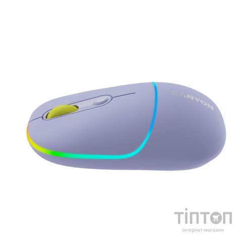 Мишка Canyon MW-22 Dual Band RGB Wireless Mountain Lavender (CNS-CMSW22ML)
