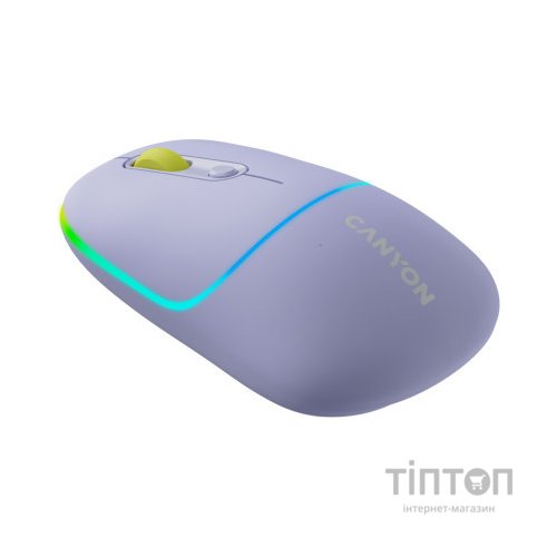 Мишка Canyon MW-22 Dual Band RGB Wireless Mountain Lavender (CNS-CMSW22ML)