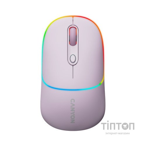 Мишка Canyon MW-22 Dual Band RGB Wireless Pearl Rose (CNS-CMSW22PR)