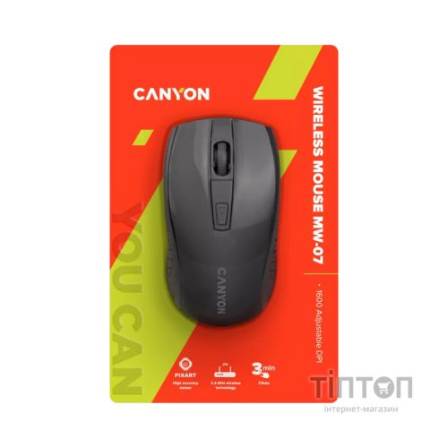 Мишка Canyon MW-7 Wireless Black (CNE-CMSW07B)