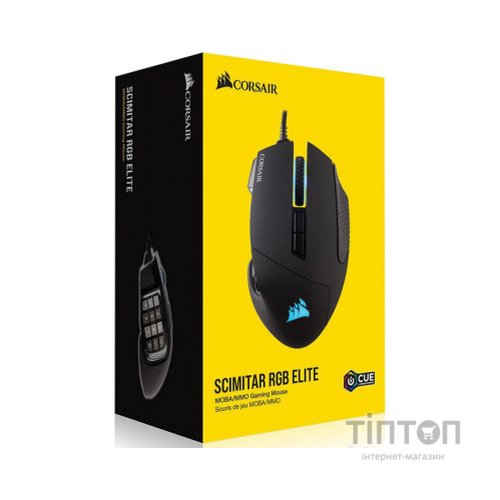 Мишка Corsair Scimitar RGB Elite USB Black (CH-9304211-EU)