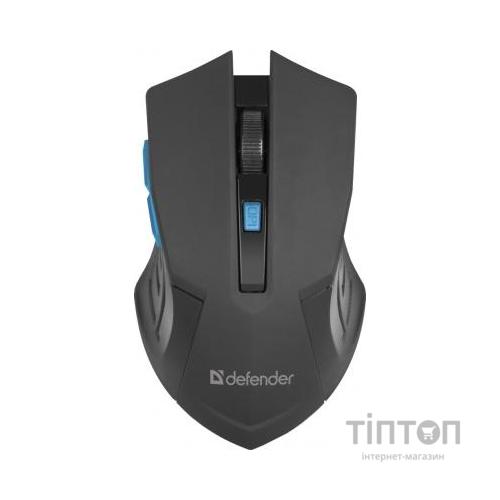 Мишка Defender Accura MM-275 Black-Blue (52275)