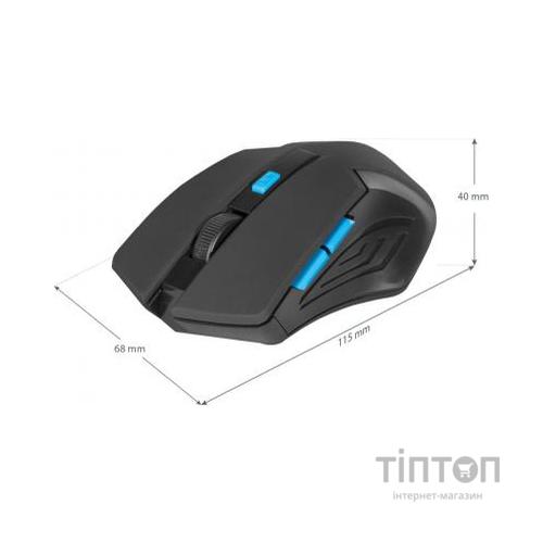 Мишка Defender Accura MM-275 Black-Blue (52275)