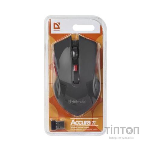 Мишка Defender Accura MM-275 Black-Red (52276)