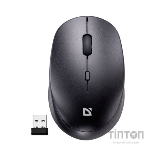 Мишка Defender Auris MB-027 Silent Wireless Black (52027)