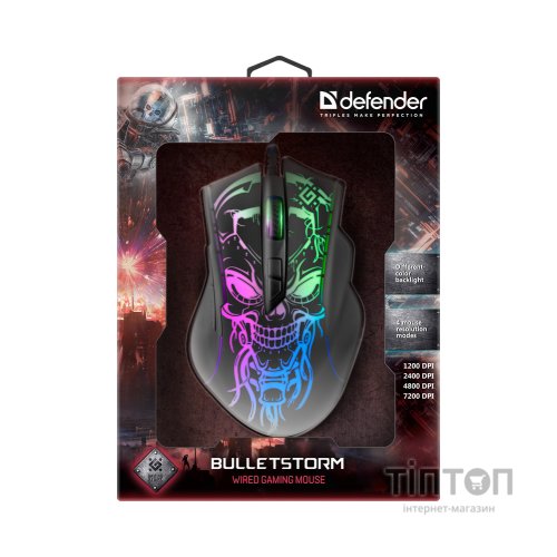 Мишка Defender Bulletstorm GM-928 USB Black (52928)