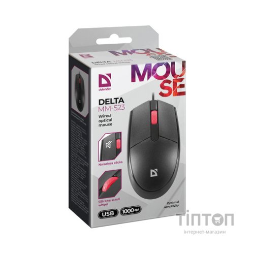 Мишка Defender Delta MM-523 USB Black (52523)