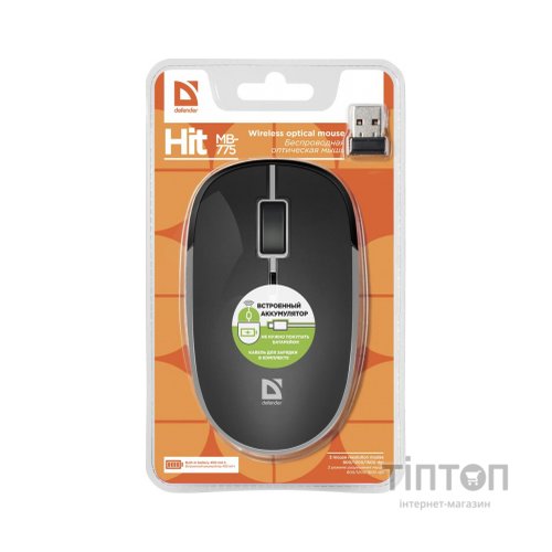 Мишка Defender Hit MB-775 Black (52775)