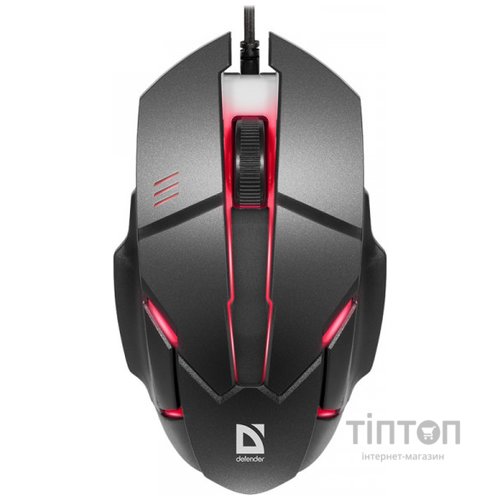 Мишка Defender Host MB-982, 3 кн., 1000 pdi, 7 кол. підсвітки, чорна (52982)