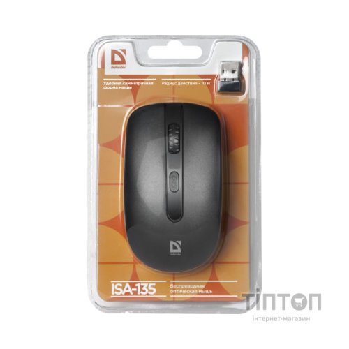 Мишка Defender ISA-135 Black (52435)