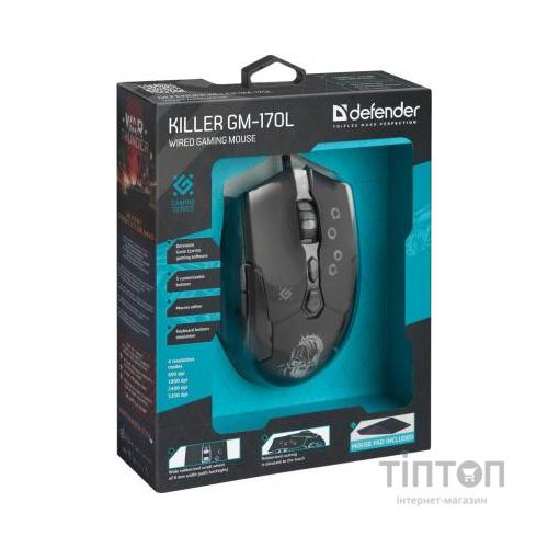 Мишка Defender Killer GM-170L Black (52170)