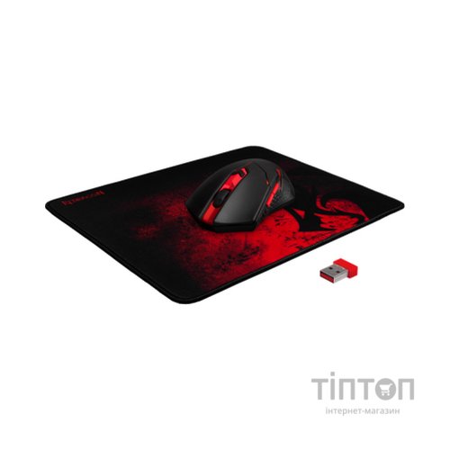 Мишка Defender M601WL-BA Wireless + mouse pad Black/Red (78227)