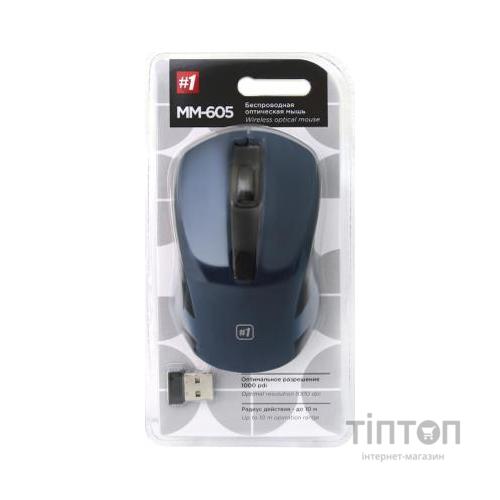 Мишка Defender MM-605 Blue (52606)