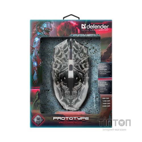 Мишка Defender Prototype GM-670L Black (52670)