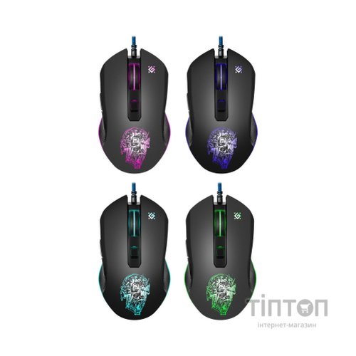 Мишка Defender Sleipnir GM-927 USB Black+ Килимок (52927)