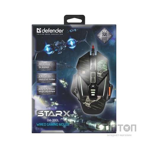 Мишка Defender sTarx GM-390L Black (52390)