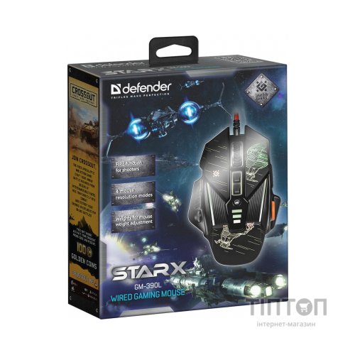 Мишка Defender sTarx GM-390L Black (52390)