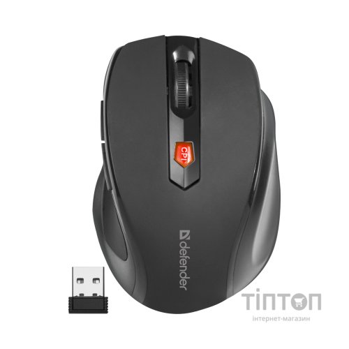 Мишка Defender Ultra MM-315 Wireless Black (52315)
