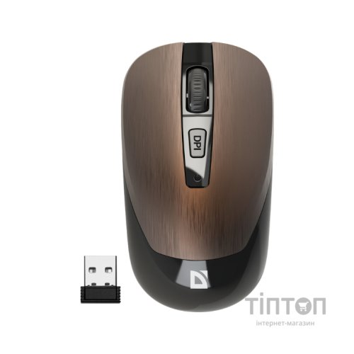 Мишка Defender Wave MM-995 Silent Wireless Bronze (52992)
