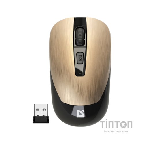 Мишка Defender Wave MM-995 Silent Wireless Gold (52994)