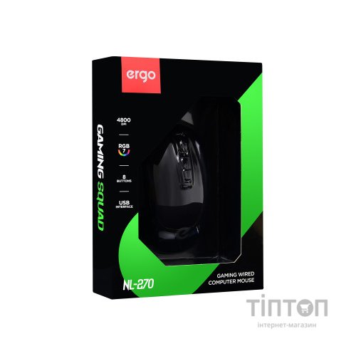 Мишка Ergo NL-270 USB Black (NL-270)