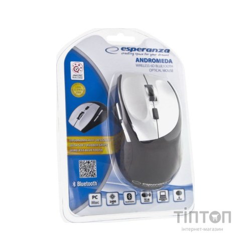 Мишка Esperanza Andromeda Bluetooth Black-Silver (EM123S)