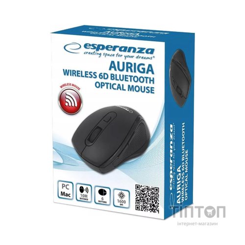 Мишка Esperanza Auriga 6D Bluetooth Black (EM128K)