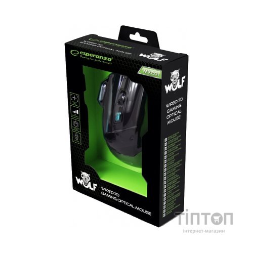 Мишка Esperanza MX201 чорно-синя, USB