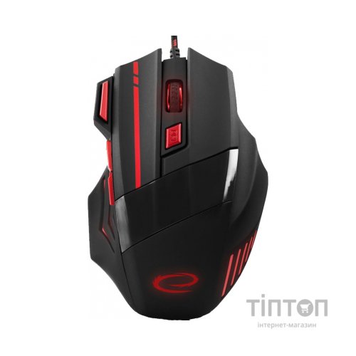 Мишка Esperanza MX201 Wolf чорно-червона, USB