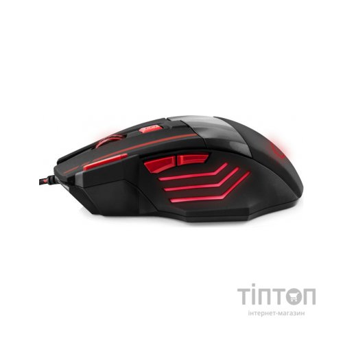 Мишка Esperanza MX201 Wolf чорно-червона, USB