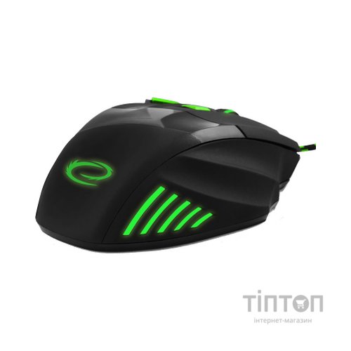 Мишка Esperanza MX201 Wolf чорно-зелена, USB