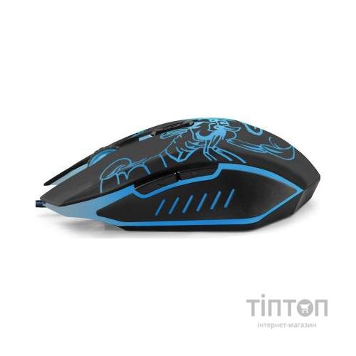 Мишка Esperanza MX203 Scorpio чорно-синя, USB